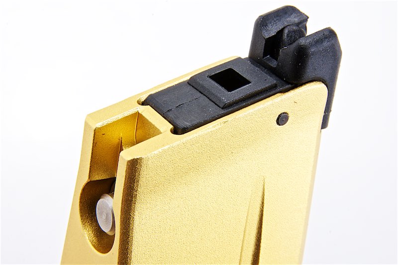 Alpha Parts Tokyo Marui Hi Capa Airsoft Green Gas Magazine (31rounds, CNC Aluminum, Gold)