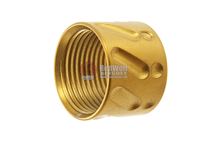 Airsoft Surgeon Knurled Thread Protector -14mm CCW - Gold - Bang Bang Airsoft