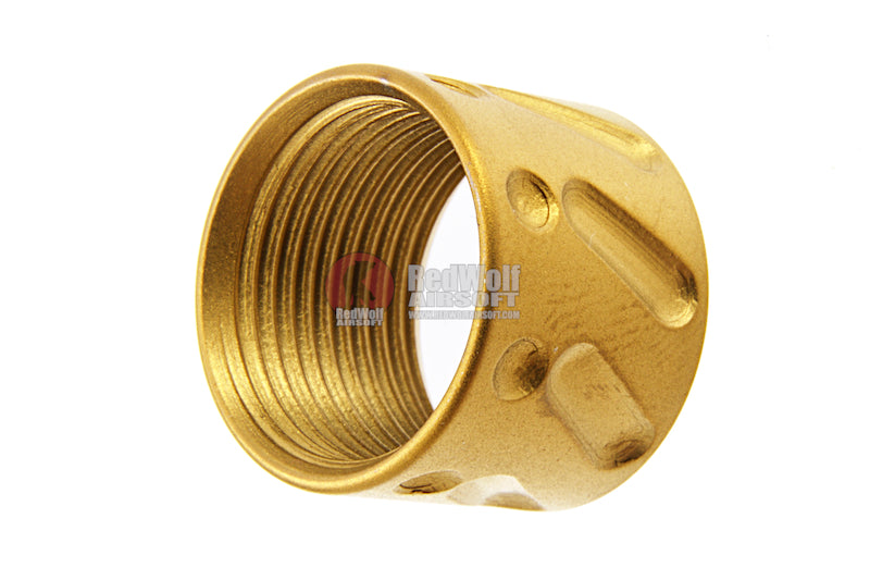 Airsoft Surgeon Knurled Thread Protector -14mm CCW - Gold - Bang Bang Airsoft