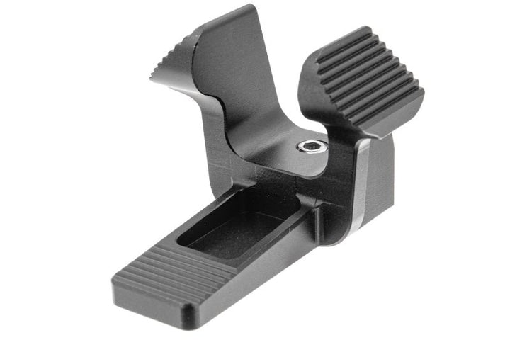 Bow Master Extended Mag Release for VFC MP5 & G3 GBB / Tokyo Marui MP5A5 Next Gen AEG (Aluminum, Black)