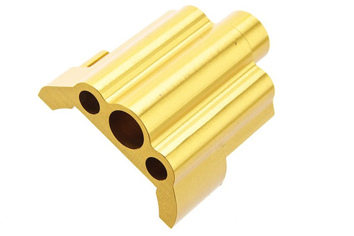 COWCOW Technology AAP 01 GBB Airsoft Nozzle Block (CNC Aluminium, Gold)