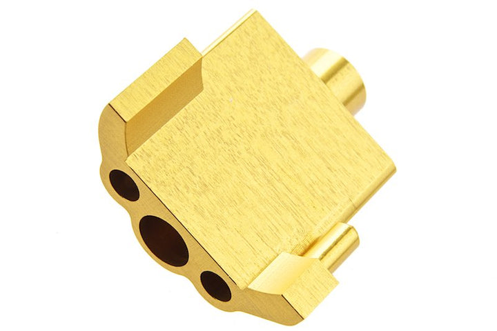 COWCOW Technology AAP 01 GBB Airsoft Nozzle Block (CNC Aluminium, Gold)