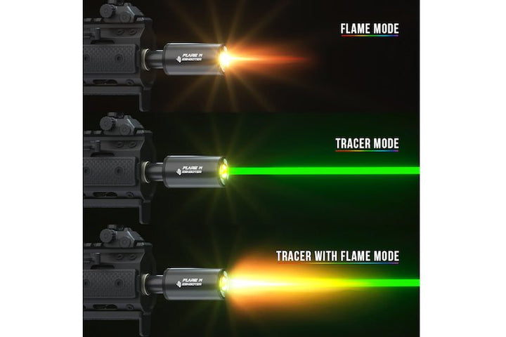 Eshooter Flare M Tracer Unit (RGB Rainbow color) - Black