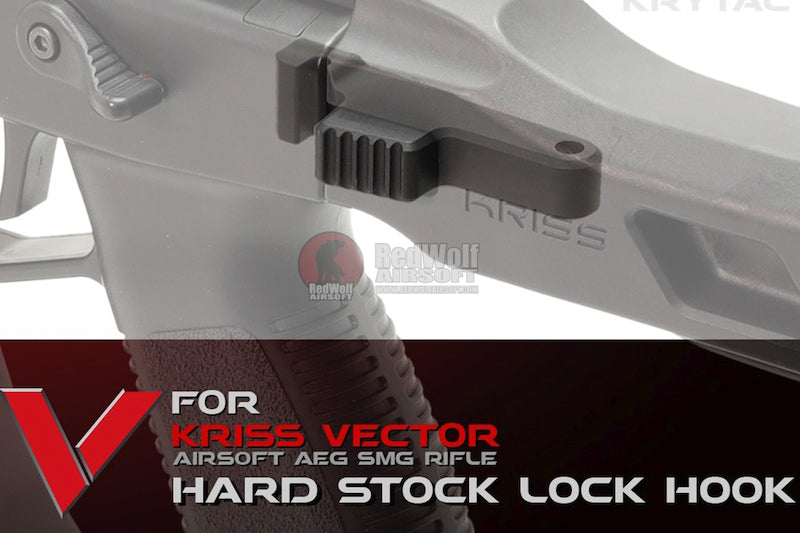 Laylax Hard Stock Lock Hook for Krytac Kriss Vector AEG & GBB SMG Rifle - Black