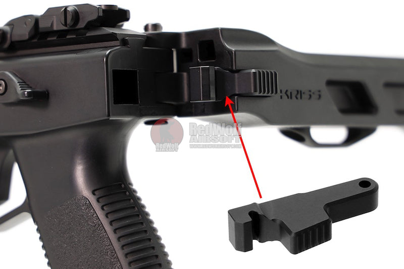 Laylax Hard Stock Lock Hook for Krytac Kriss Vector AEG & GBB SMG Rifle - Black