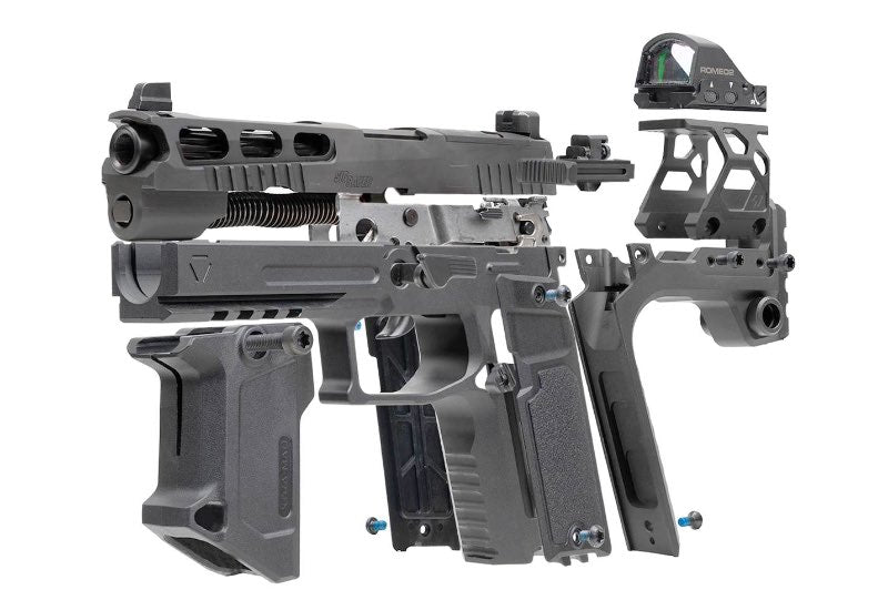 Strike Industries Strike Modular Chassis 'SMC' Alpha Kit for Sig Sauer P320 GBB Airsoft (by EMG, BK)