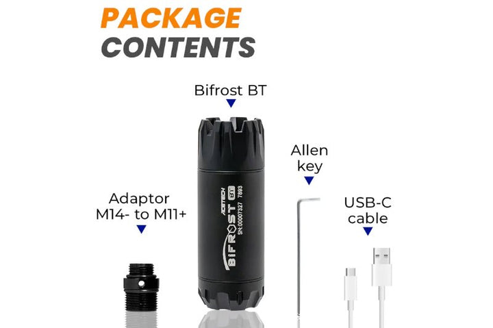 ACETECH Bifrost BT Tracer Unit - Black (M14CCW) (Compatible with Green & Red bbs, Bluetooth Function)