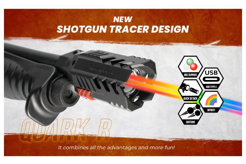 ACETECH Quark R Bifrost Tracer Unit (Design for 870 Shotgun Series)- Black