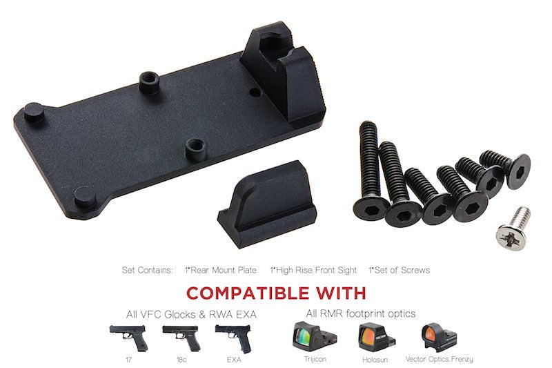 RWA Glock Red Dot Plates (RMR Mount Base) for VFC Glock & EXA