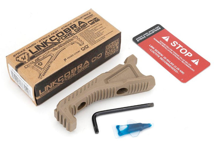 Strike Industries LINK Cobra Fore Grip with Cable Management - FDE