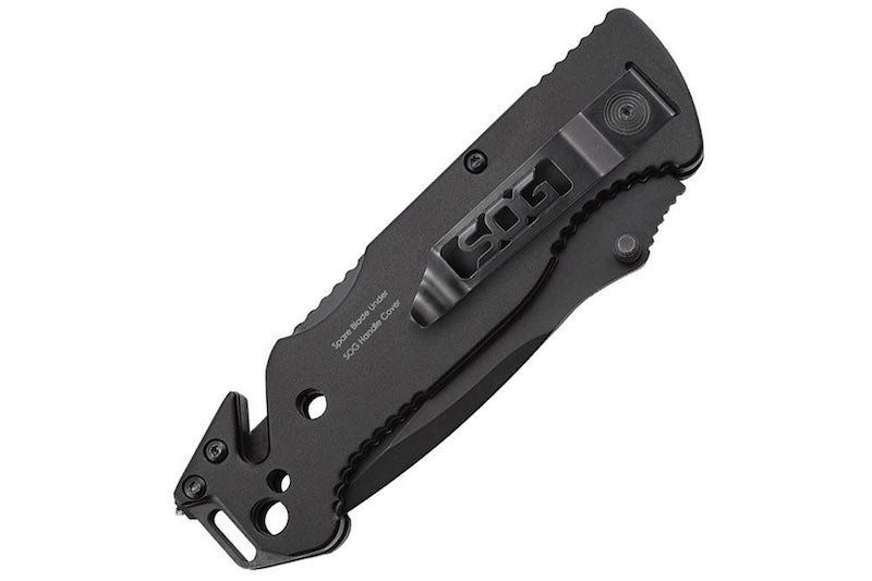 SOG Escape Lockback Pocket Knife - Black (FF25-CP)