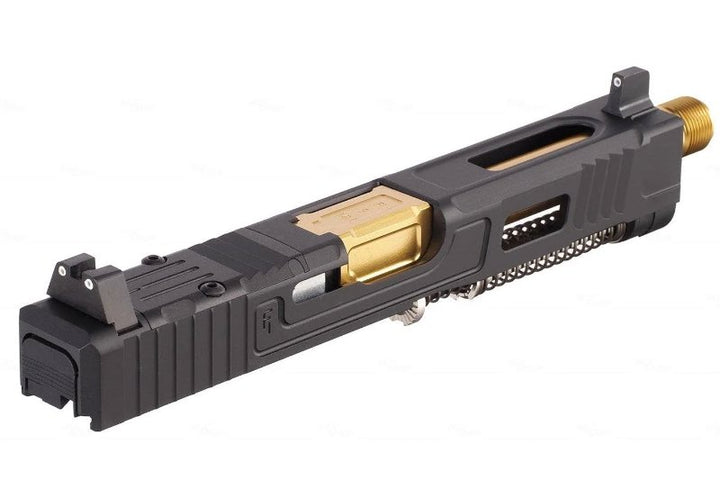 VFC Fowler Industries MKII Glock 17 Gen 5 GBB Airsoft Complete Upper Slide Set (Aluminum)