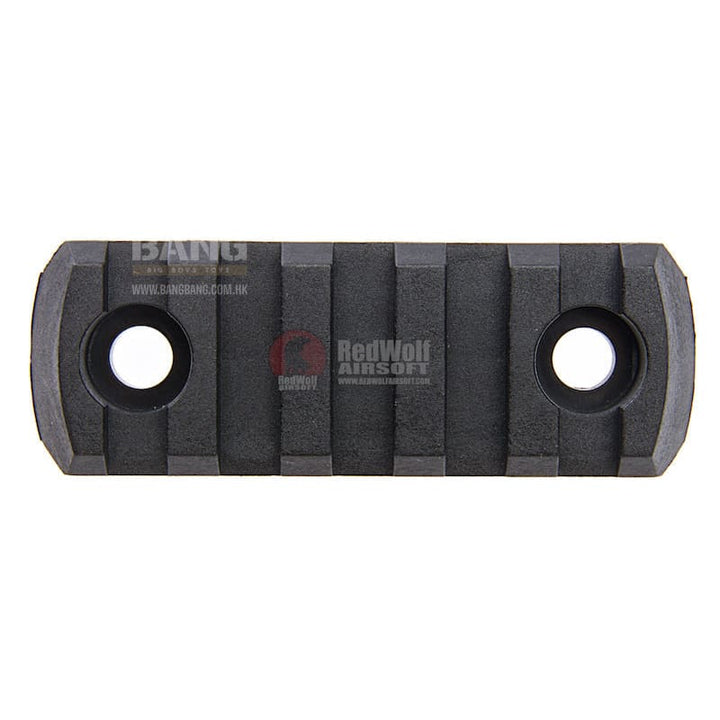 Aabb m-lok nylon picatinny rail sections 5 slots - black