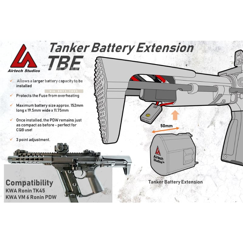 Airtech studios battery extension units beus for kwa vm 6