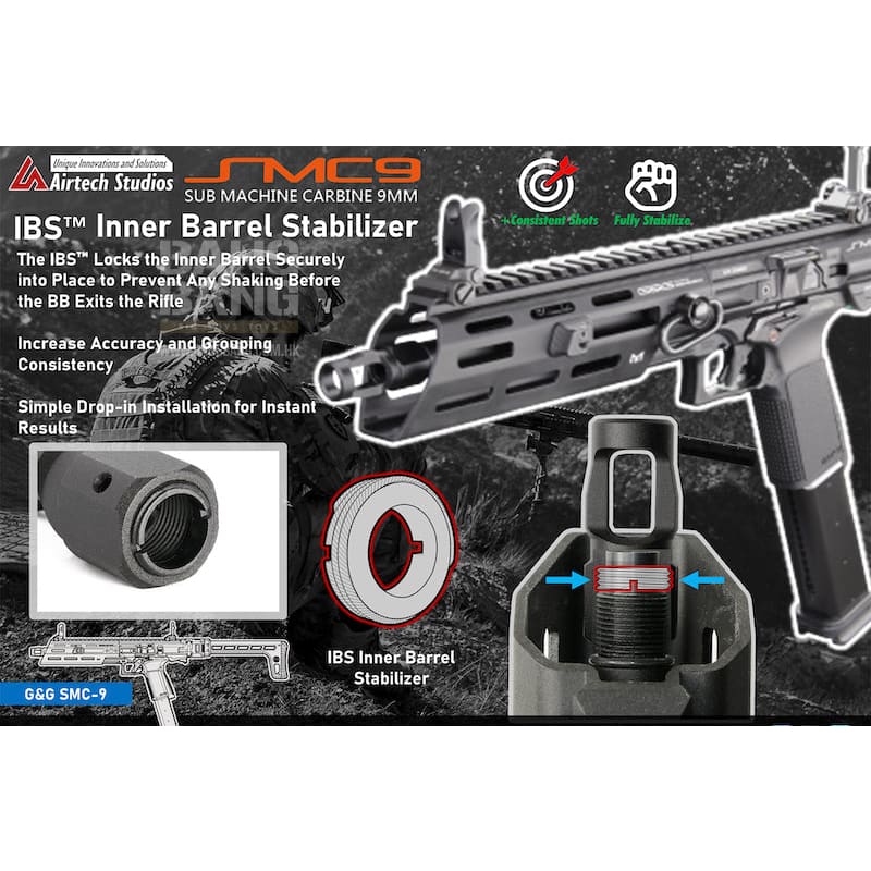 Airtech studios ibs inner barrel stabilizer for g&g smc-9