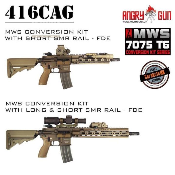 Angry gun 416cag mws conversion kit with 14.5’’ smr rail -