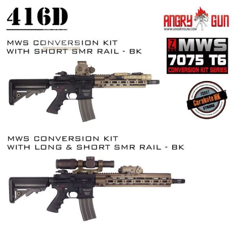 Angry gun 416d mws conversion kit with 10.5’’ smr rail -