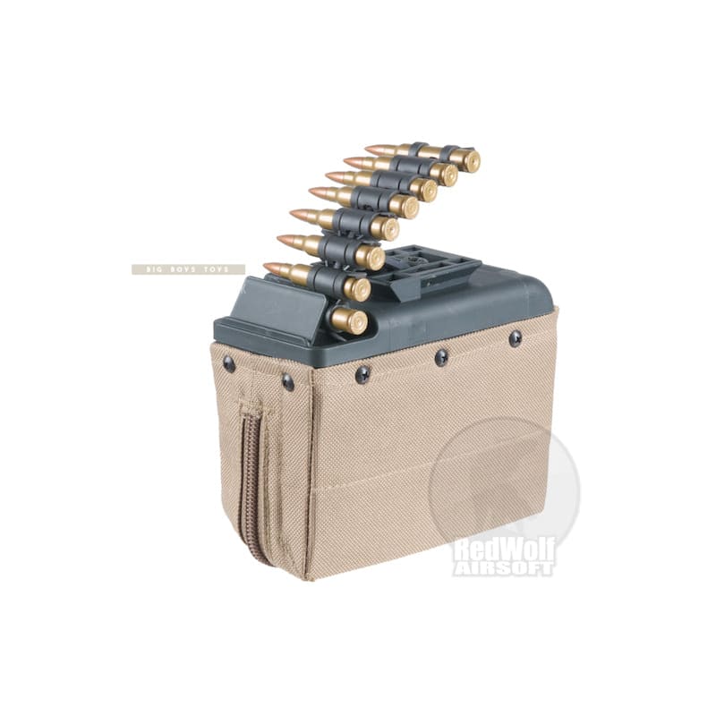 Ares lmg box 1100rd magazine - tan free shipping on sale