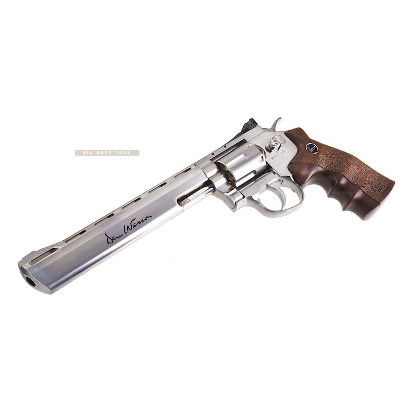 Asg dan wesson 8 inch co2 revolver - silver free shipping