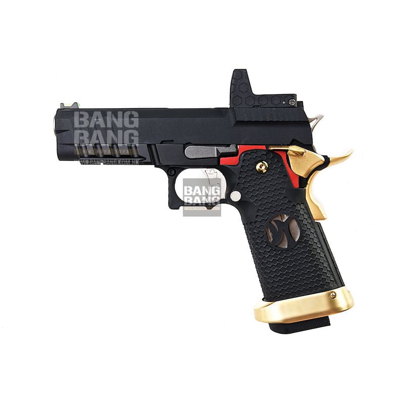 Aw custom ’competitor’ hi capa gas blowback pistol - black