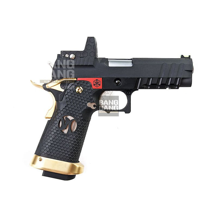 Aw custom ’competitor’ hi capa gas blowback pistol - black