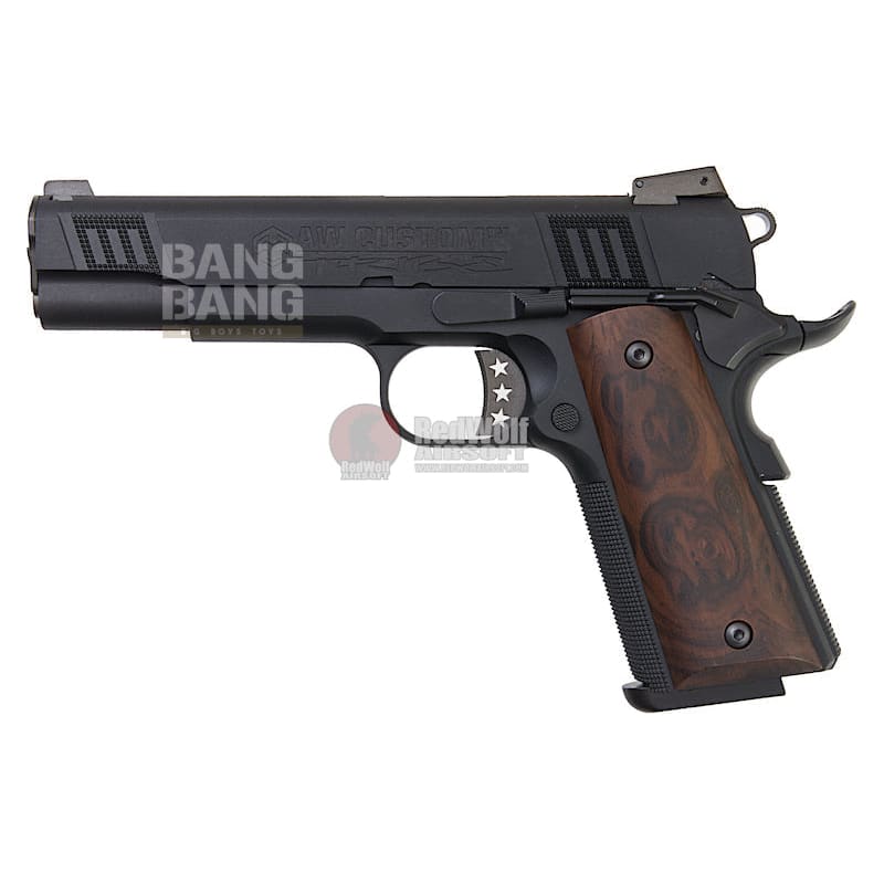 Aw custom iconic 1911 gas blowback pistol - black free