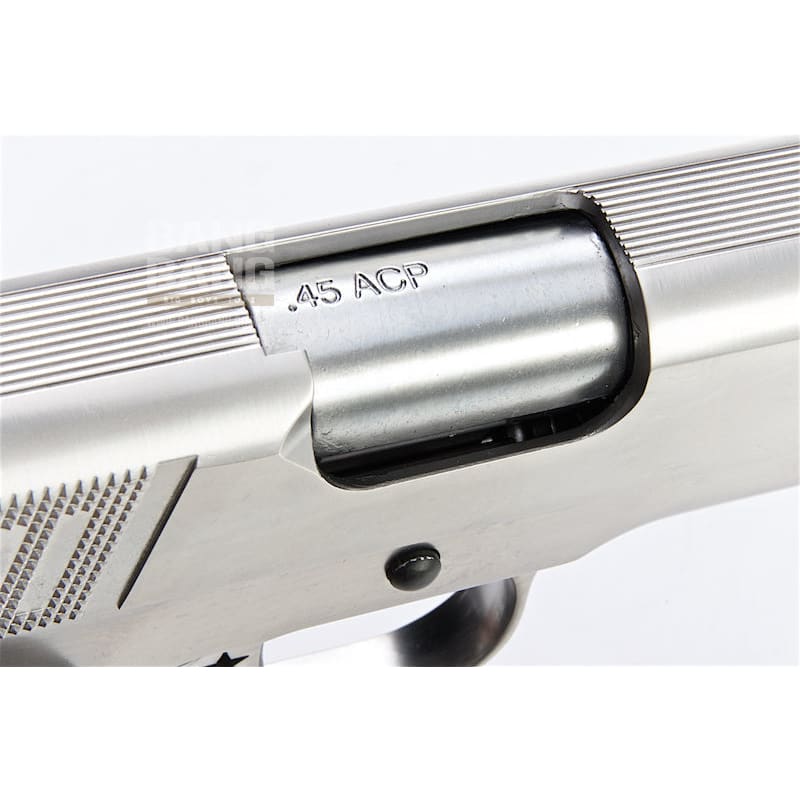 Aw custom iconic 1911 gas blowback pistol - silver free