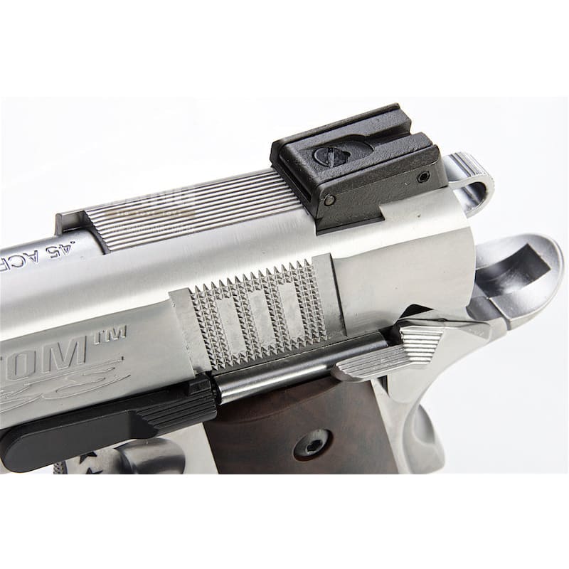 Aw custom iconic 1911 gas blowback pistol - silver free