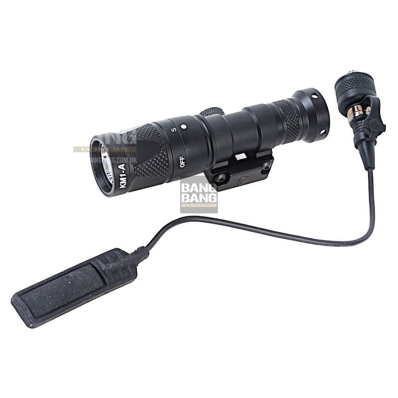 Blackcat airsoft m300v tactical flashlight - black flash