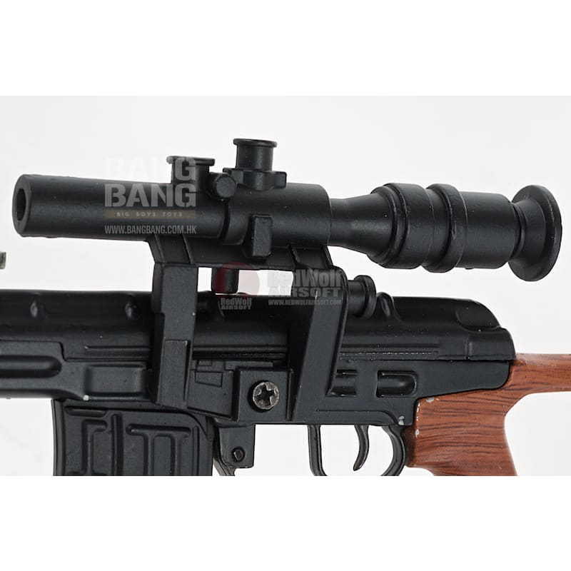 Blackcat airsoft mini model gun svd - wooden free shipping