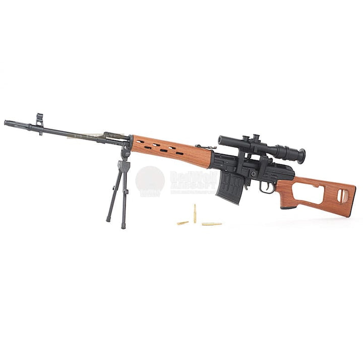 Blackcat airsoft mini model gun svd - wooden free shipping