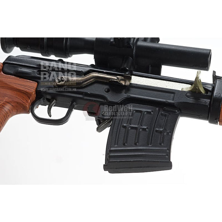 Blackcat airsoft mini model gun svd - wooden free shipping