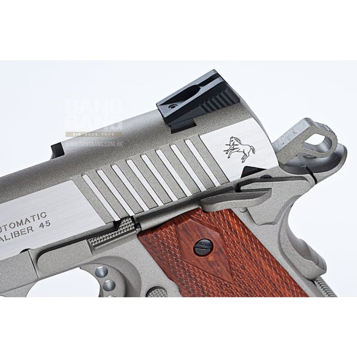 Cybergun colt 1911 rail co2 gbb pistol - silver free