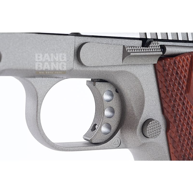 Cybergun colt 1911 rail co2 gbb pistol - silver free