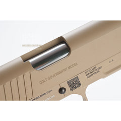 Cybergun colt m45a1 rail co2 gbb pistol - desert tan free