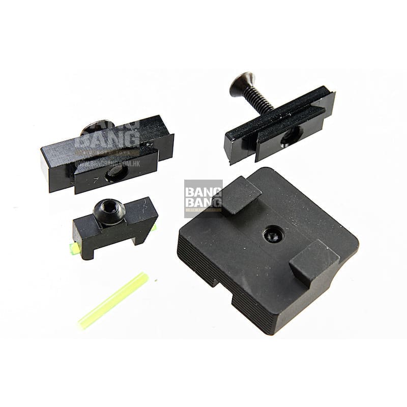 Detonator tti ultimate fiber optic steel sight set for tokyo