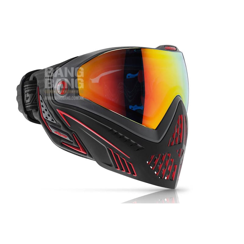 Dye precision i5 goggle system fire - black / red full face