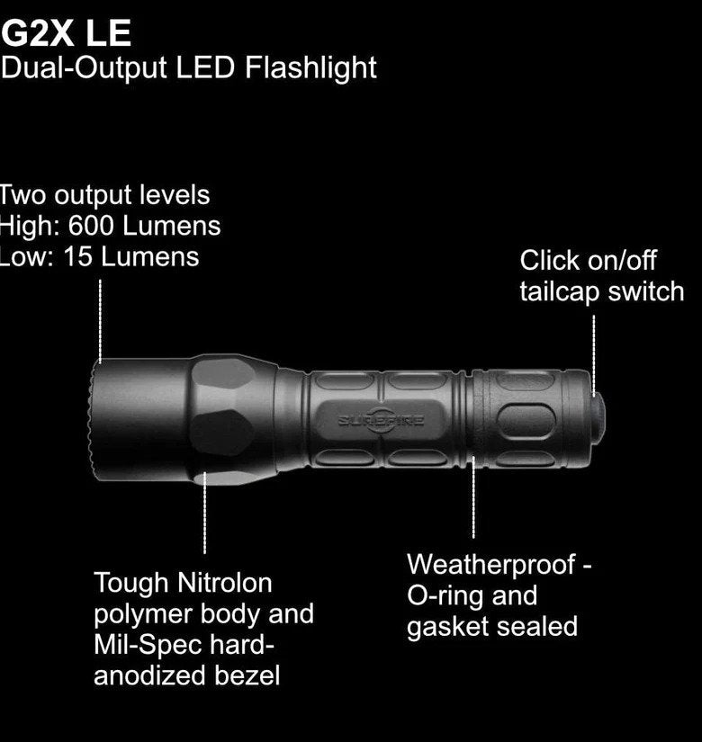 SureFire G2X LE Compact LED Flashlight