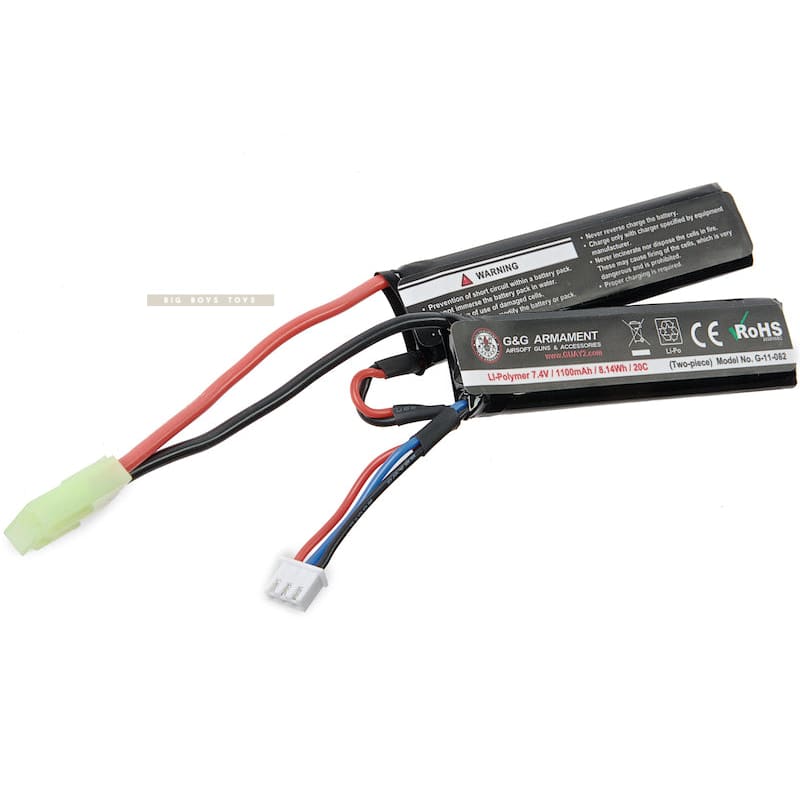 G&g g-power 7.4v 1100mah lipo battery (tamiya plug) free