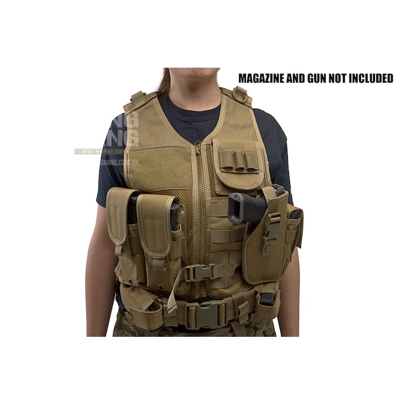 Ghost gear lady’s multi purpose vest v1 - tan free shipping