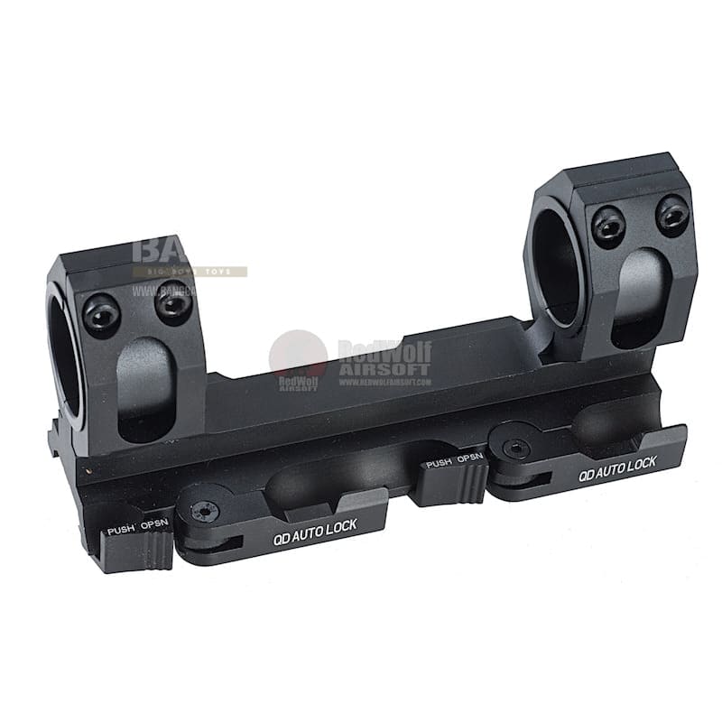 Gk tactical 25 / 30mm qd dual scope mount - bk free shipping