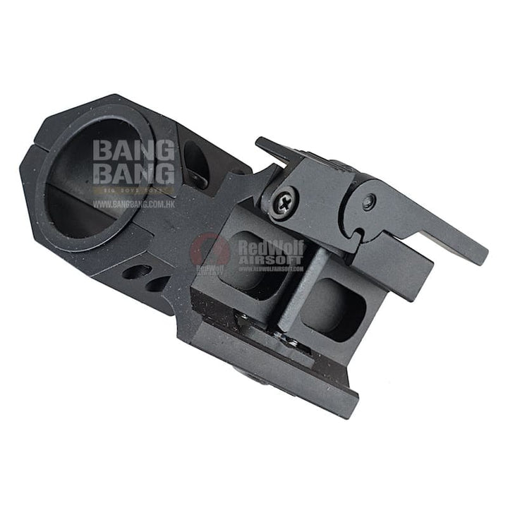 Gk tactical 25 / 30mm qd l-shaped scope mount - bk free