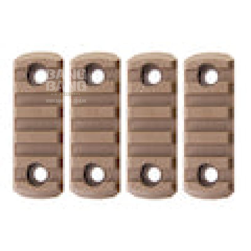 Gk tactical m-lok nylon 5 picatinny rail sections (4pcs /