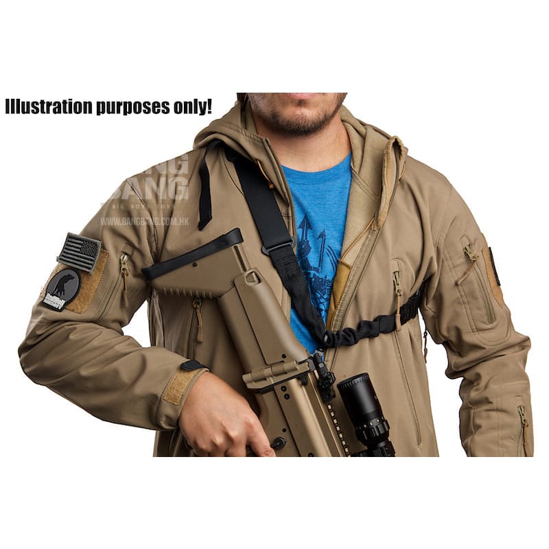 Gk tactical single point bungee sling - tan free shipping