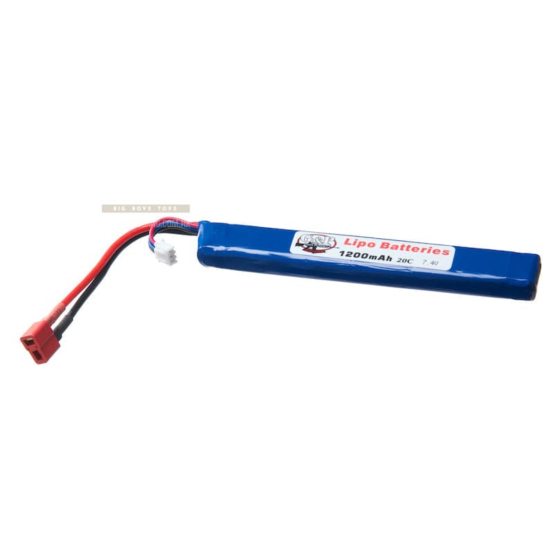 G&p 7.4v 1200mah (30c) lithium polymer lipo rechargeable