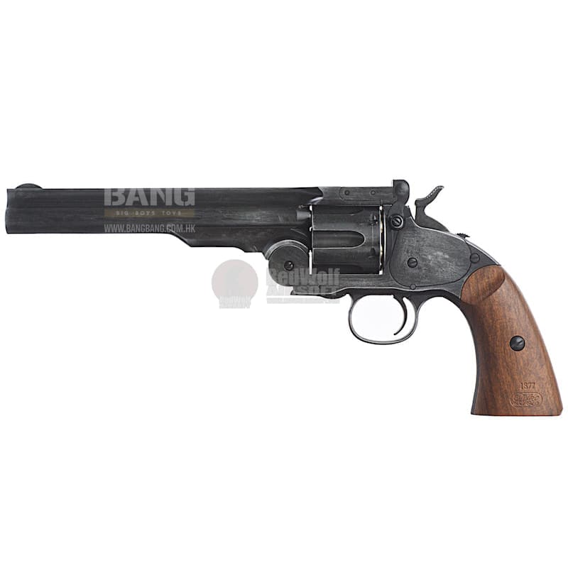 Gun heaven 1877 major 3 6mm co2 revolver - antique black