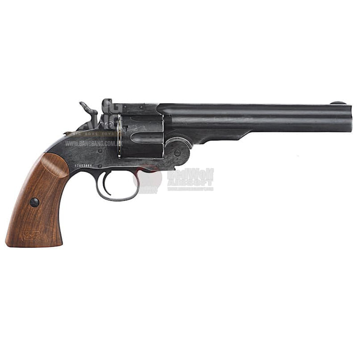 Gun heaven 1877 major 3 6mm co2 revolver - antique black