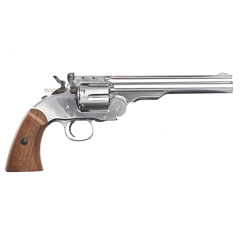 Gun heaven 793 1877 major 3 6mm co2 revolver - silver pistol