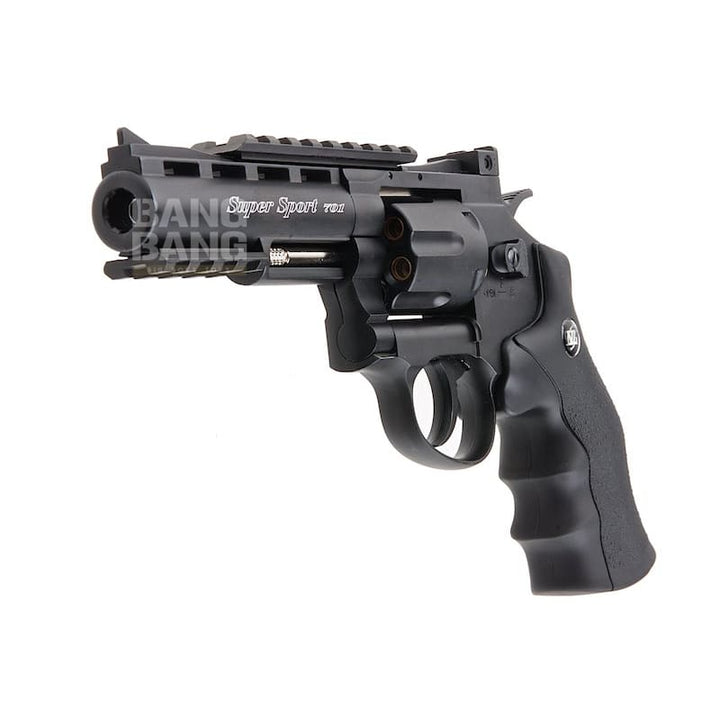 Gun heaven (wingun) 701 4 inch 6mm co2 revolver (black grip)