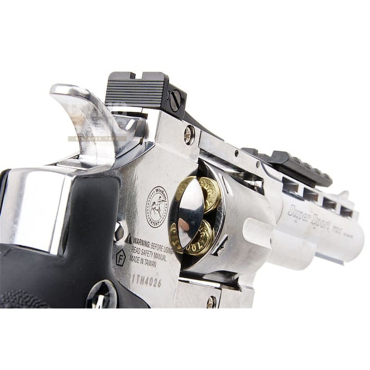 Gun heaven (wingun) 701 4 inch 6mm co2 revolver (black grip)